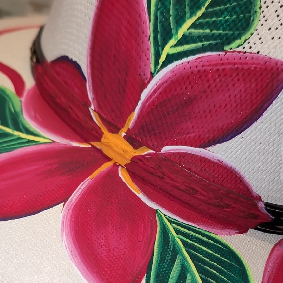 Lorenzo Hats - Hand-Painted Floral Panama Hat